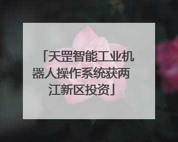 天罡智能工业机器人操作系统获两江新区投资