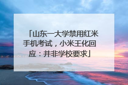 山东一大学禁用红米手机考试，小米王化回应：并非学校要求