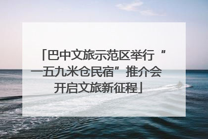 巴中文旅示范区举行“一五九米仓民宿”推介会 开启文旅新征程