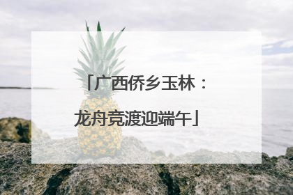 广西侨乡玉林：龙舟竞渡迎端午