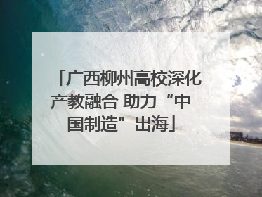广西柳州高校深化产教融合 助力“中国制造”出海