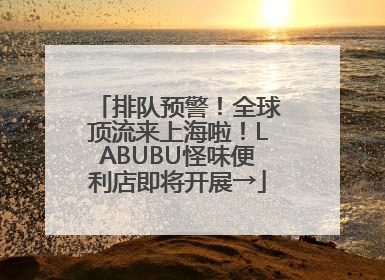排队预警！全球顶流来上海啦！LABUBU怪味便利店即将开展→