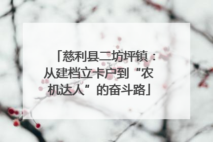 慈利县二坊坪镇：从建档立卡户到“农机达人”的奋斗路