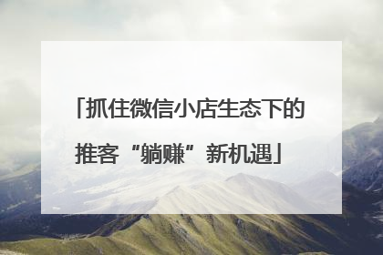 抓住微信小店生态下的推客“躺赚”新机遇