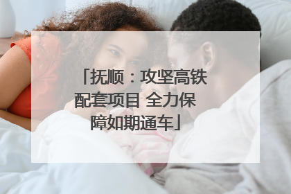 抚顺：攻坚高铁配套项目 全力保障如期通车