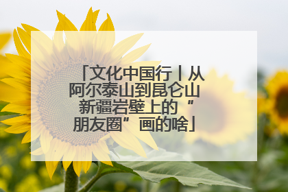 文化中国行丨从阿尔泰山到昆仑山 新疆岩壁上的“朋友圈”画的啥