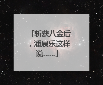 斩获八金后，潘展乐这样说……