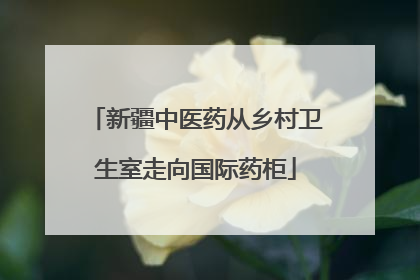 新疆中医药从乡村卫生室走向国际药柜