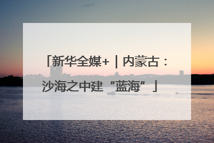 新华全媒+｜内蒙古：沙海之中建“蓝海”
