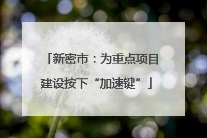 新密市：为重点项目建设按下“加速键”