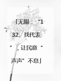 无锡：“132、找代表”，让民意“声声”不息