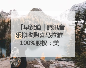 早资道｜腾讯音乐拟收购喜马拉雅100%股权；美团AI编程Agent工具NoCode上线