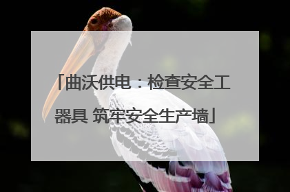 曲沃供电：检查安全工器具 筑牢安全生产墙