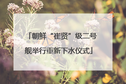 朝鲜“崔贤”级二号舰举行重新下水仪式