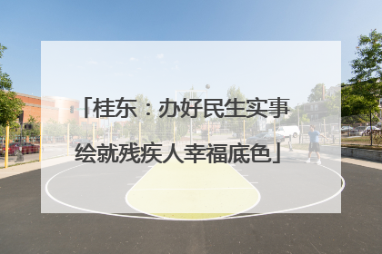 桂东：办好民生实事 绘就残疾人幸福底色