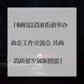 桐柏县清淮街道举办政企工作交流会 共商高质量发展新图景