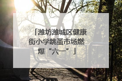 潍坊潍城区健康街小学跳蚤市场燃爆“六一”