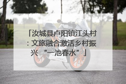 汝城县卢阳镇江头村：文旅融合激活乡村振兴 “一池春水”