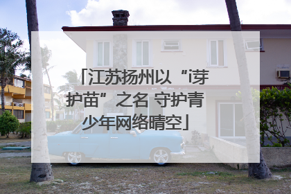 江苏扬州以“i芽护苗”之名 守护青少年网络晴空