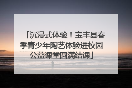 沉浸式体验！宝丰县春季青少年陶艺体验进校园公益课堂圆满结课