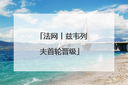 法网丨兹韦列夫首轮晋级