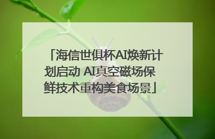 海信世俱杯AI焕新计划启动 AI真空磁场保鲜技术重构美食场景