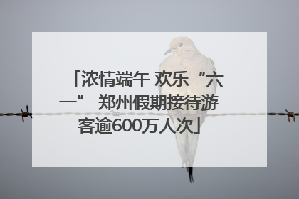 浓情端午 欢乐“六一” 郑州假期接待游客逾600万人次