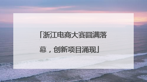 浙江电商大赛圆满落幕，创新项目涌现