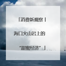 消费新观察丨海口火山岩上的“甜蜜经济”