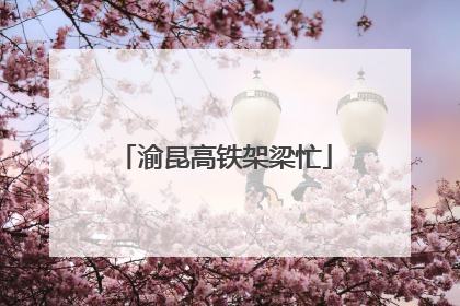 渝昆高铁架梁忙