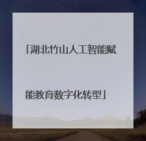 湖北竹山人工智能赋能教育数字化转型