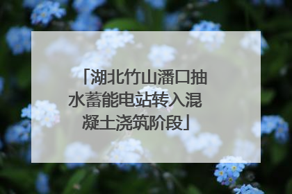 湖北竹山潘口抽水蓄能电站转入混凝土浇筑阶段