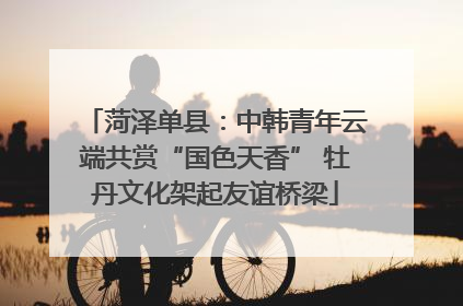 菏泽单县：中韩青年云端共赏“国色天香” 牡丹文化架起友谊桥梁