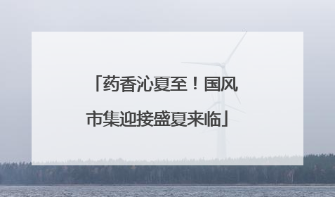 药香沁夏至！国风市集迎接盛夏来临