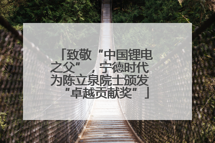致敬“中国锂电之父”，宁德时代为陈立泉院士颁发“卓越贡献奖”