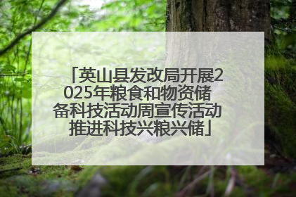 英山县发改局开展2025年粮食和物资储备科技活动周宣传活动 推进科技兴粮兴储