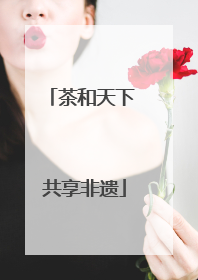 茶和天下 共享非遗