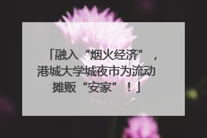 融入“烟火经济”，港城大学城夜市为流动摊贩“安家”！