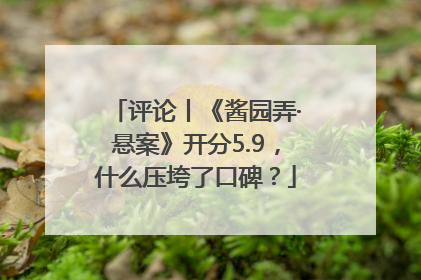 评论丨《酱园弄·悬案》开分5.9，什么压垮了口碑？