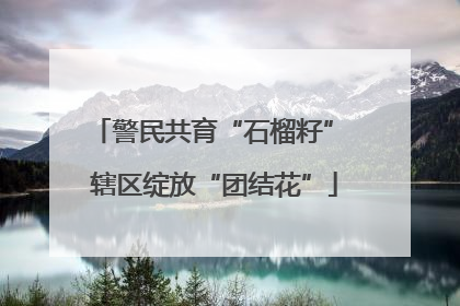 警民共育“石榴籽” 辖区绽放“团结花”