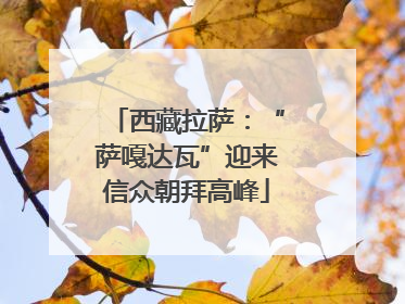 西藏拉萨：“萨嘎达瓦”迎来信众朝拜高峰