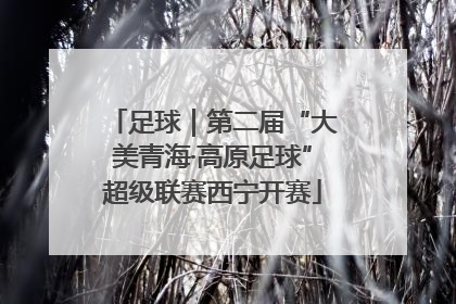 足球｜第二届“大美青海·高原足球”超级联赛西宁开赛