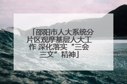 邵阳市人大系统分片区观摩基层人大工作 深化落实“三会三文”精神