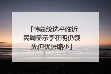 韩总统选举临近 民调显示李在明仍领先但优势缩小