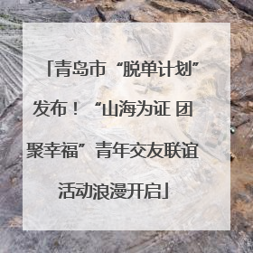 青岛市“脱单计划”发布！“山海为证 团聚幸福”青年交友联谊活动浪漫开启