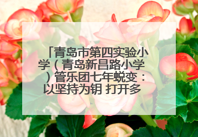 青岛市第四实验小学（青岛新昌路小学）管乐团七年蜕变：以坚持为钥 打开多元成长之门