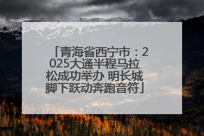 青海省西宁市：2025大通半程马拉松成功举办 明长城脚下跃动奔跑音符