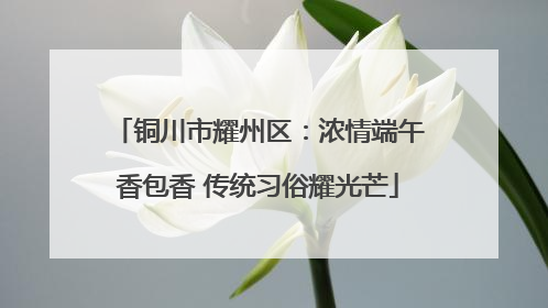 铜川市耀州区：浓情端午香包香 传统习俗耀光芒