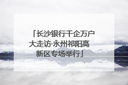 长沙银行千企万户大走访·永州祁阳高新区专场举行