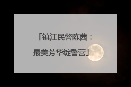 镇江民警陈茜：最美芳华绽警营